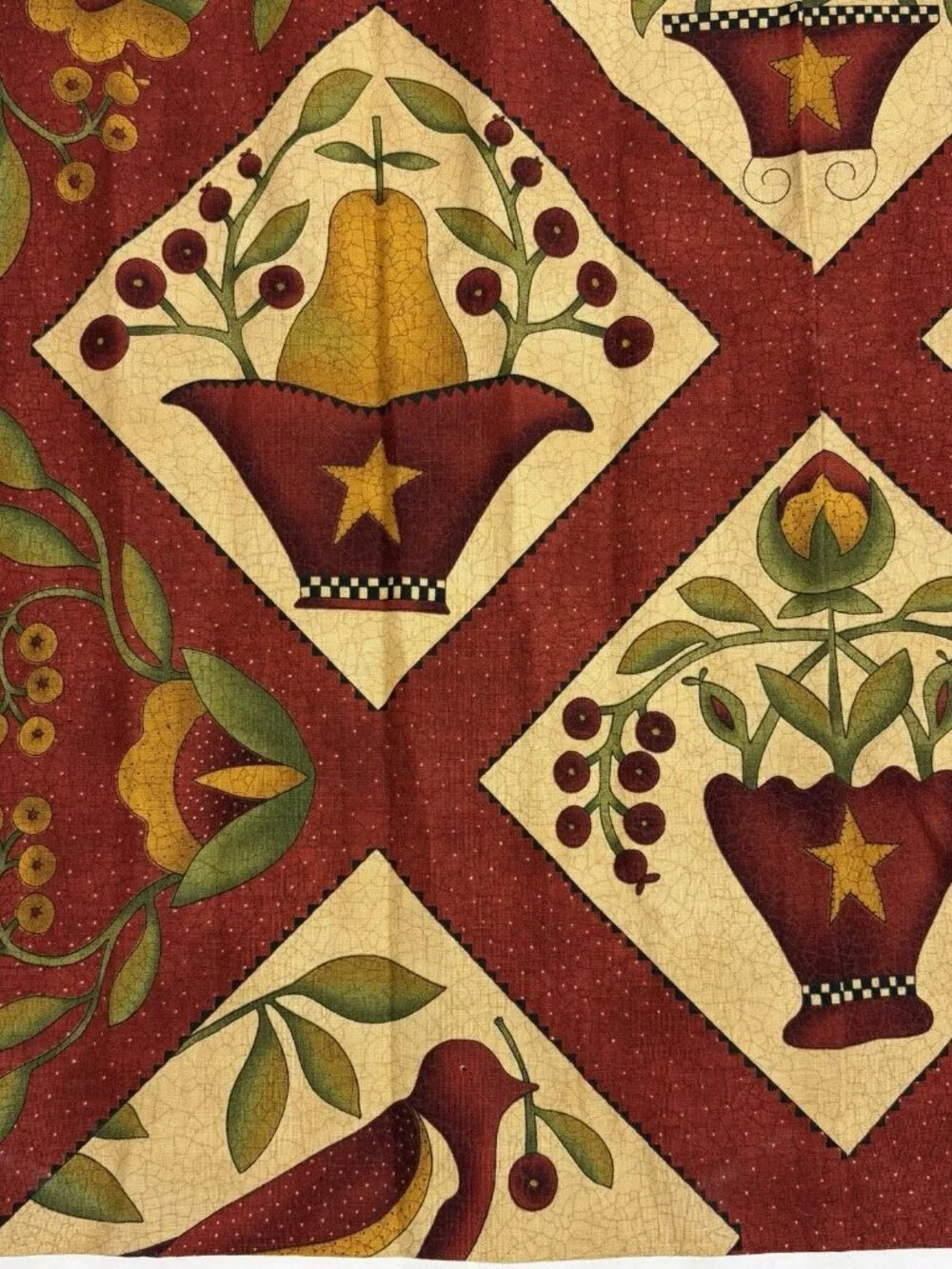 ABUNDANCE by Kathy Schmitz For Moda Pattern 5890 Cotton Fabric Panel 5/8 Yard